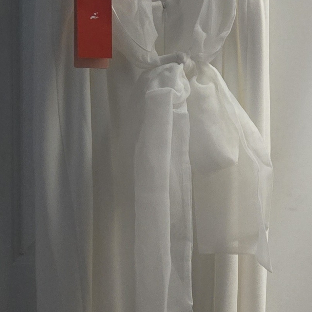 Elegant White Evening Gown - Picture 3 of 4